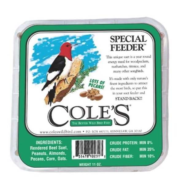 Coles Wild Bird Products Co Coles Wild Bird Products Co COLESGCSFSU Special Feeder Suet Cake COLESGCSFSU